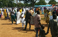 A section of the Muslims leaving the NAFAC grounds