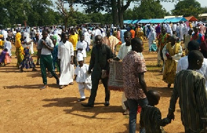 A section of the Muslims leaving the NAFAC grounds