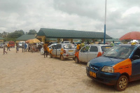 Taxis parked at the lorry station