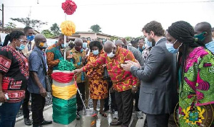 President Akufo-Addo during the commissioning