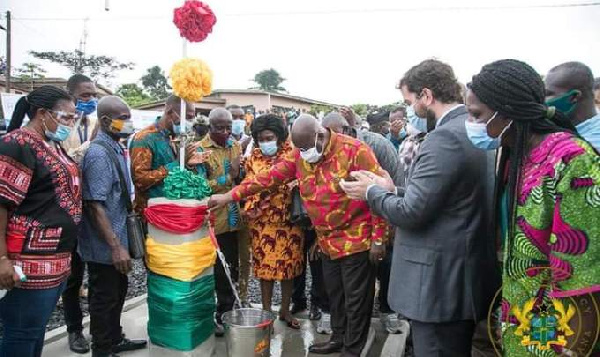 President Akufo-Addo during the commissioning