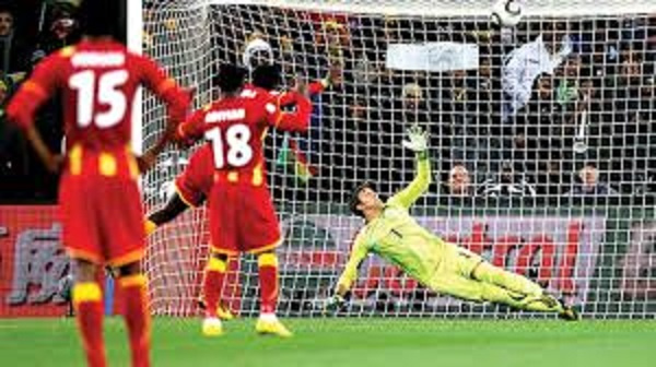 Asamoah's Gyan penalty miss against Uruguay, 2010 FIFA World Cup