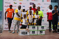 Some of the participants and winners in a group photo