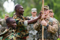 Ghana Armed Forces with the US military