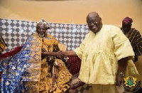 President Akufo-Addo with Yoo Naa Abukari, Paramount Chief of the Savelugu Traditional Area