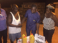 Residents accept donation from Lordina Mahama