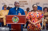 Dr. Mahamudu Bawumia in a photo with Ursula Owusu-Ekuful