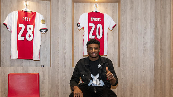 Kudus has signed a five-year deal with Ajax