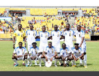 Central African Republic national team pose ahead of the second leg of the 2023