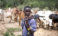 Fulani herdsman with a gun