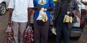 Hawkers arrested with plastic bags