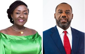 Dzifa Gomashie and Dr Matthew Opoku Prempeh