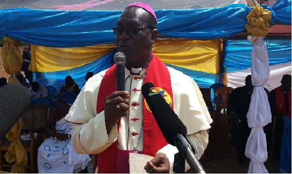 Right Rev. Stephen Bosomtwe Ayensu, Superintendent Minister of Calvary Methodist Church in Kumasi