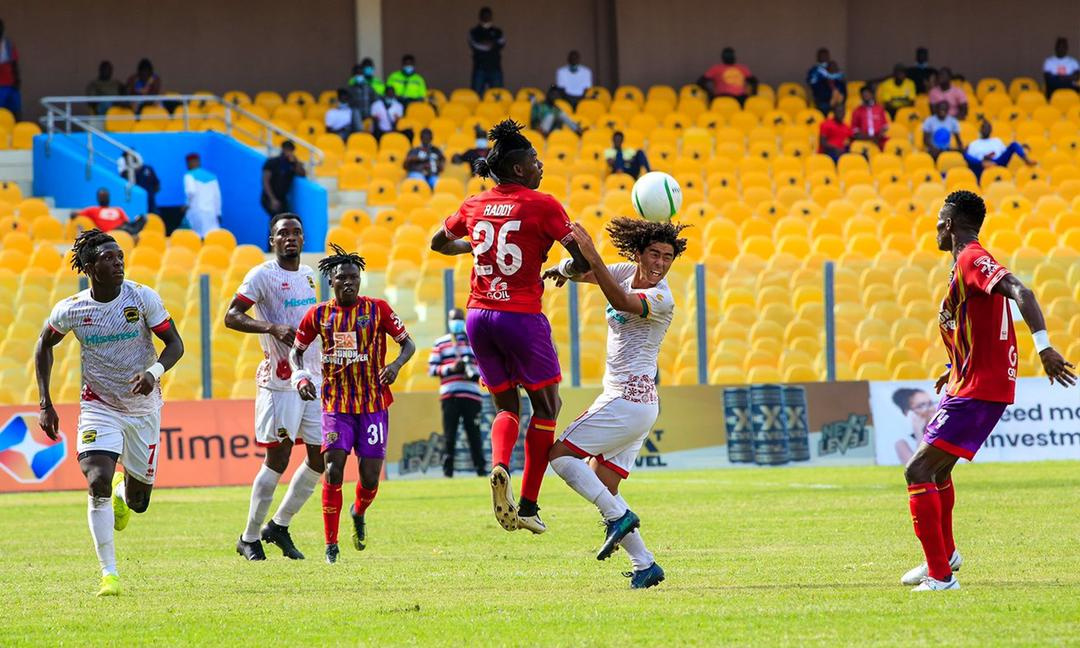 A photo of the GPL Super Clash between Hearts of Oak and Asante Kotoko