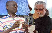 Abdul Malik Kweku Baako and  former President Jerry John Rawlings