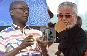 Kweku Baako and JJ Rawlings