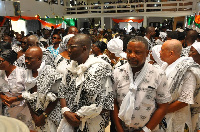 Elders and members of the Kudzragbe Clan mourning the late Asafoatsengua Tsatsu Pediator IV