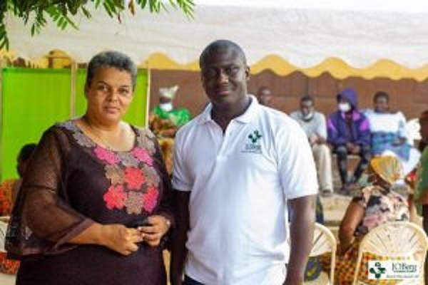 Gizella Tetteh Agbotui with JOBerg Founder, Joseph Magnus Marteye