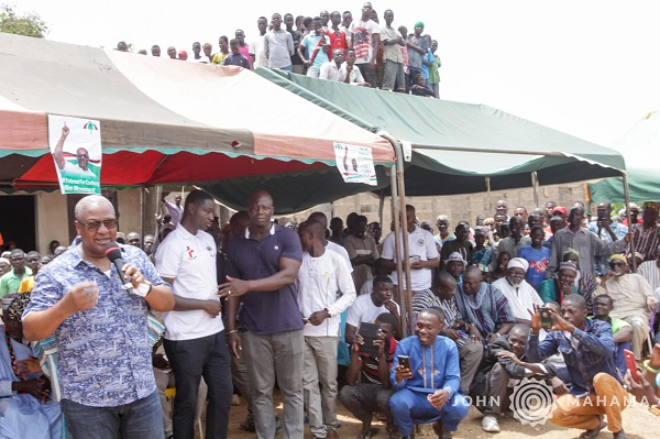 Former President, John Mahama at Zabzugu Constituency