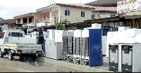 Some of the used refrigerators on display