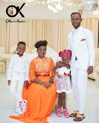 Okyeame Kwame and family