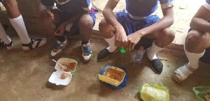 Some of the students who collected the food threw it away after their first taste