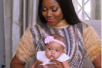 Yvonne Nelson and her baby Ryn Roberts