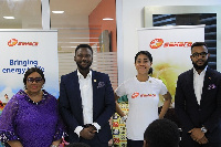 (From right to left) Tosin Etomi, Zuriel Oduwole, Oluseyi Ojurongbe and Mrs. Gertrude Quashigah