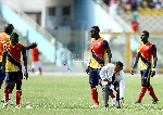 Hearts of Oak players with their former coach, Kenechi