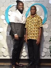 Actor, Eddie Nartey and father