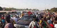 President John Dramani Mahama on his campaign trail (file photo)