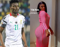 Black Stars midfielder, Baba Iddrisu and Ghanaian TikTok star, AJ Brown