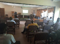 Photo Caption: Mr Moses Dramani Luri, Executive Director of SILDEP, addressing participants of the l