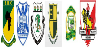 Crests of BIHECO, YAGSHS, ADISCO, PREMPEH COLLEGE, ABUSCO, and TAMASCO