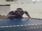 William Asare playing tennis
