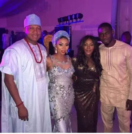 Tiwa Savage and Tee Billz with Stephanie Coker and husband