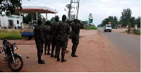 Some security personnel stationed at the premises