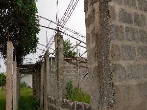 A photo of the abandoned six-unit classroom