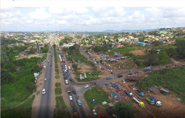 A file photo of the Pokuase township