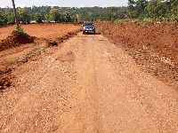 Photo of the newly 65km constructed road at Koforidua-Asesewa-Abuorso