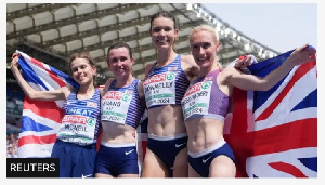 Hauger-Thackery won team gold in the women's half marathon