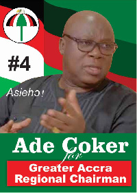 Ade Coker is seeking to be re-election as the Regional Chairman