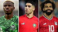 Victor Osimhen, Achraf Hakimi da Mohamed Salah