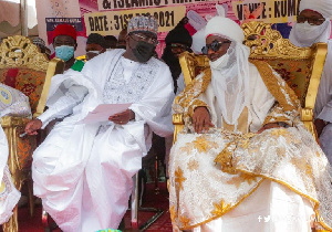 Vice President Mahamudu Bawumia (right) with Mohammed Sanusi Lamido