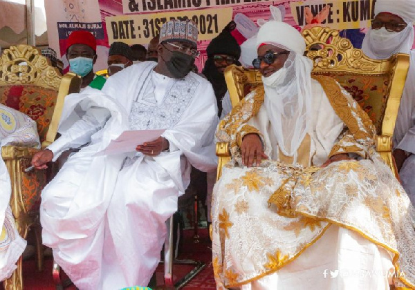 Vice President Mahamudu Bawumia (right) with Mohammed Sanusi Lamido