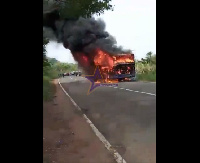 Metro Mass bus on fire