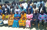 Hajia Alima (seated 4th from left) in a photograph with the participants