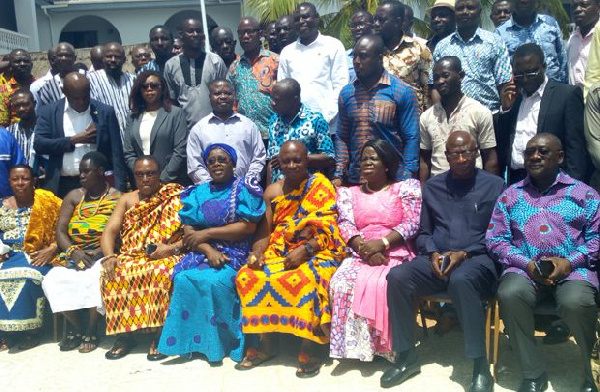 Hajia Alima (seated 4th from left) in a photograph with the participants