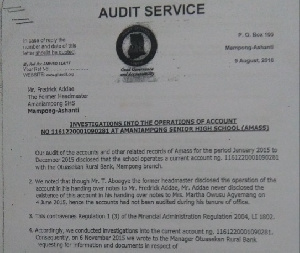 The audit report