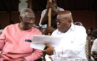 President Nana Addo Dankwa Akufo-Addo with former president John Kufuor